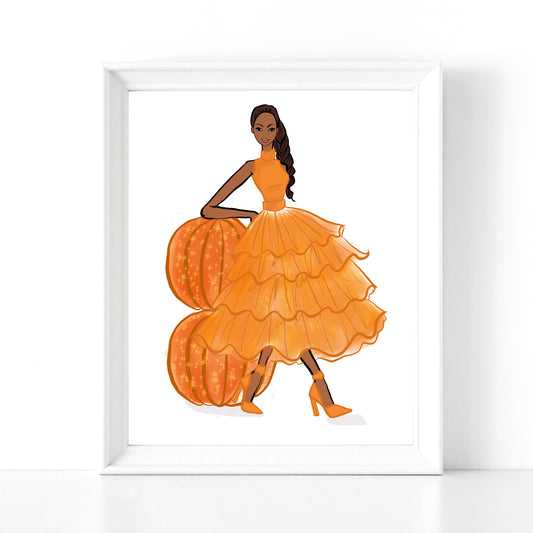 Sparkling Pumpkins Please - Fashion Print