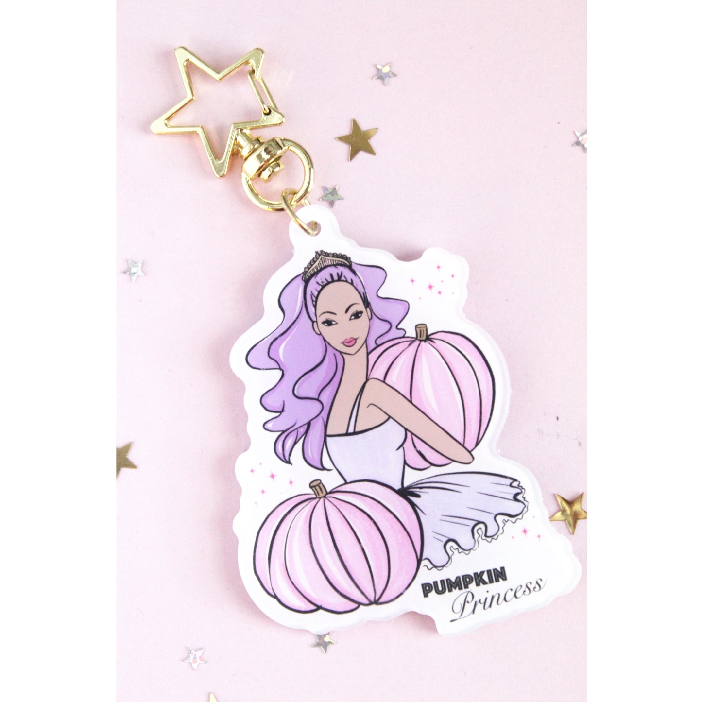 Pumpkin Princess Keychain