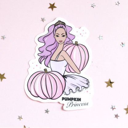 Pumpkin Princess (Die Cut) Sticker