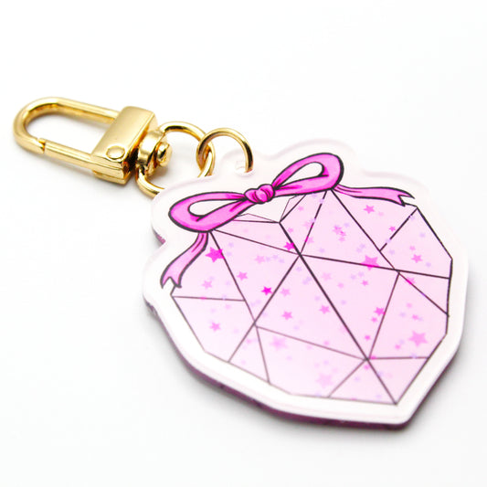 Pink Hearts Keychain