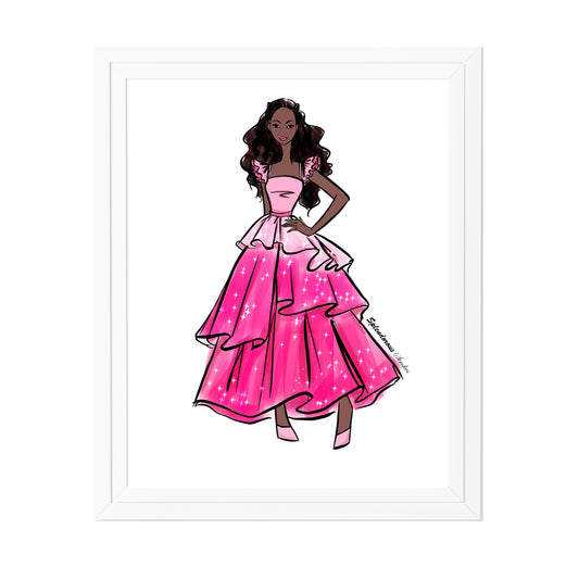 Frills and Cheers- Fashion Print