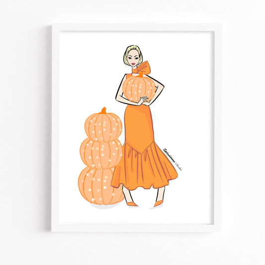 Pumpkin Charms & Stars - Fashion Print