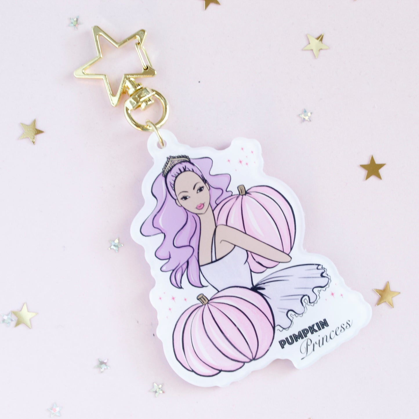 Pumpkin Princess Keychain