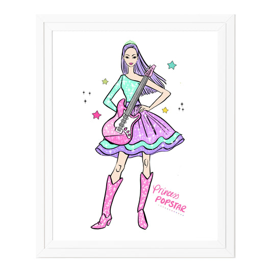 Princess PopStar Pink Guitar